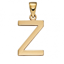 Gold Letter 'Z' Pendant